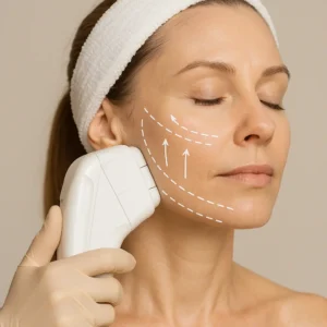 Woman having HI-FU to reduce wrinkles call LA LIPO Royal Tunbridge Wells Now!