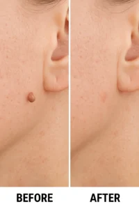 Skin tags removal Royal Tunbridge Wells before and after