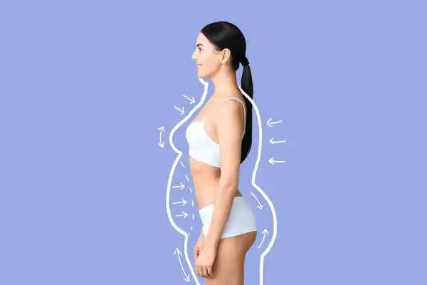 image of woman experiencing fat reduction treatment Royal Tunbridge Wells