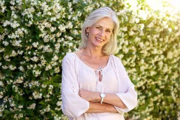 Older woman happy with urinary incontinence treatment Royal Tunbridge Wells
