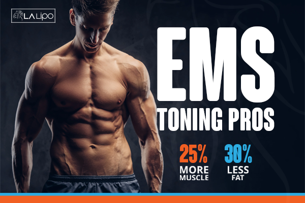 Image of man with sculpted stomach showing the fat loss and muscle gain of LA-EMS Body Sculpting Treatment Royal Tunbridge Wells